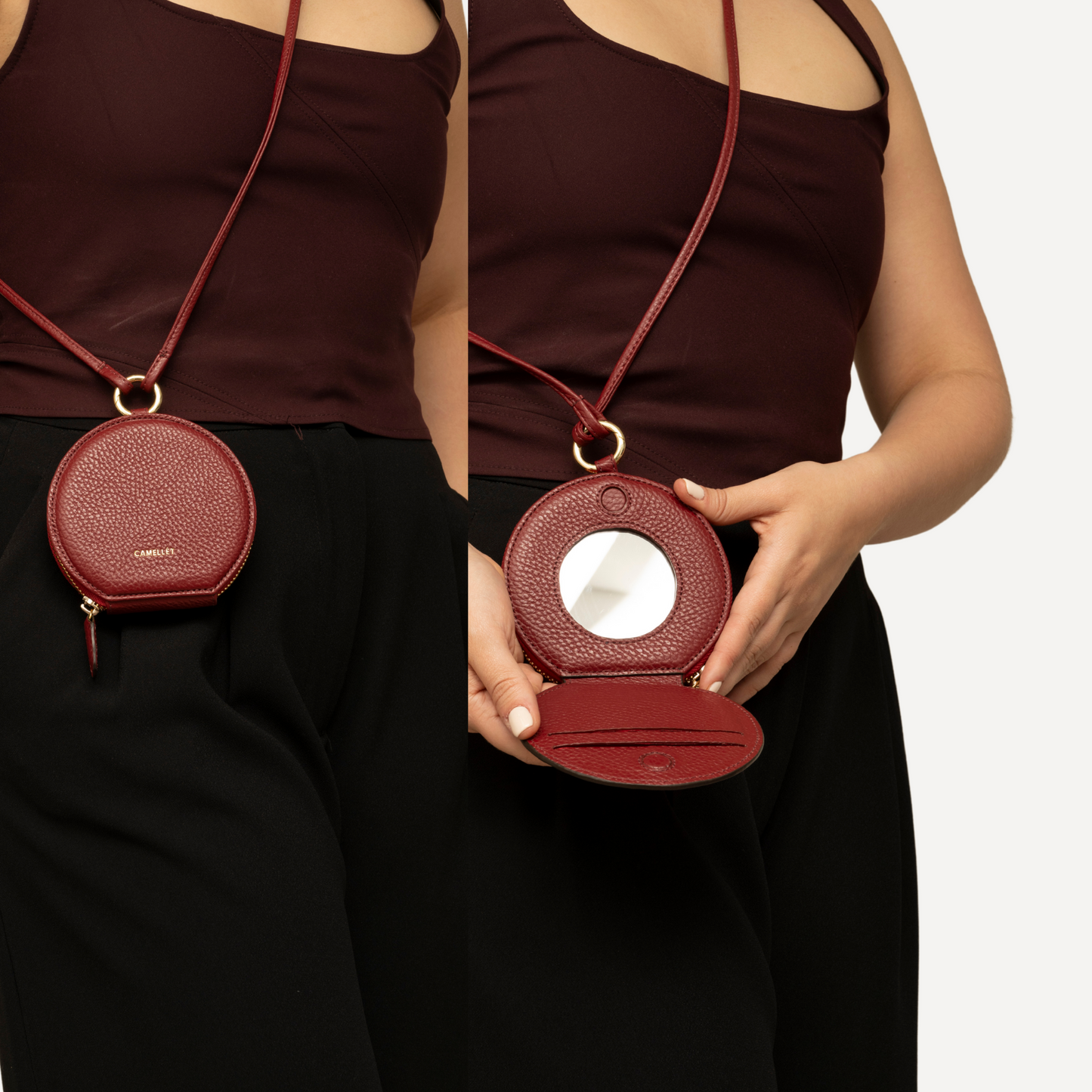 SCOOP MIRROR Rojo cereza