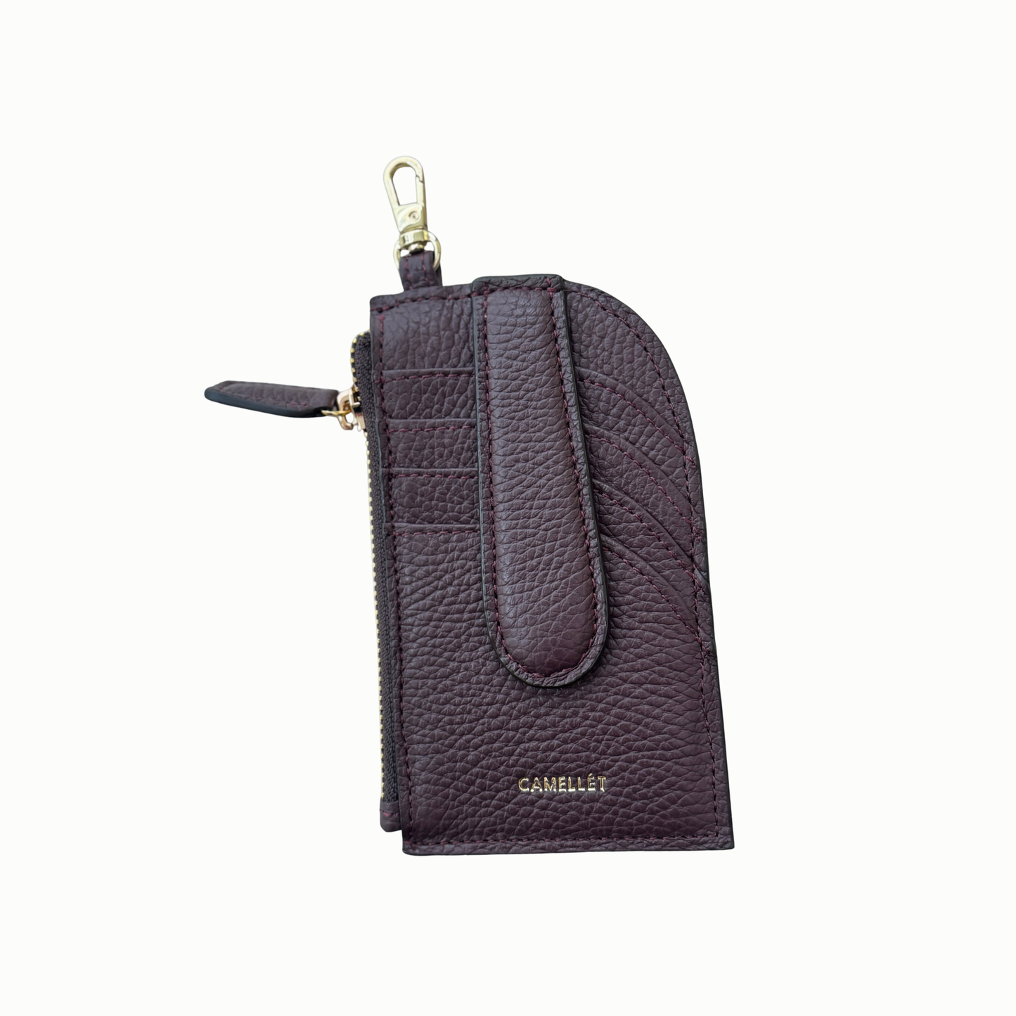 TARJETERO vinotinto morado