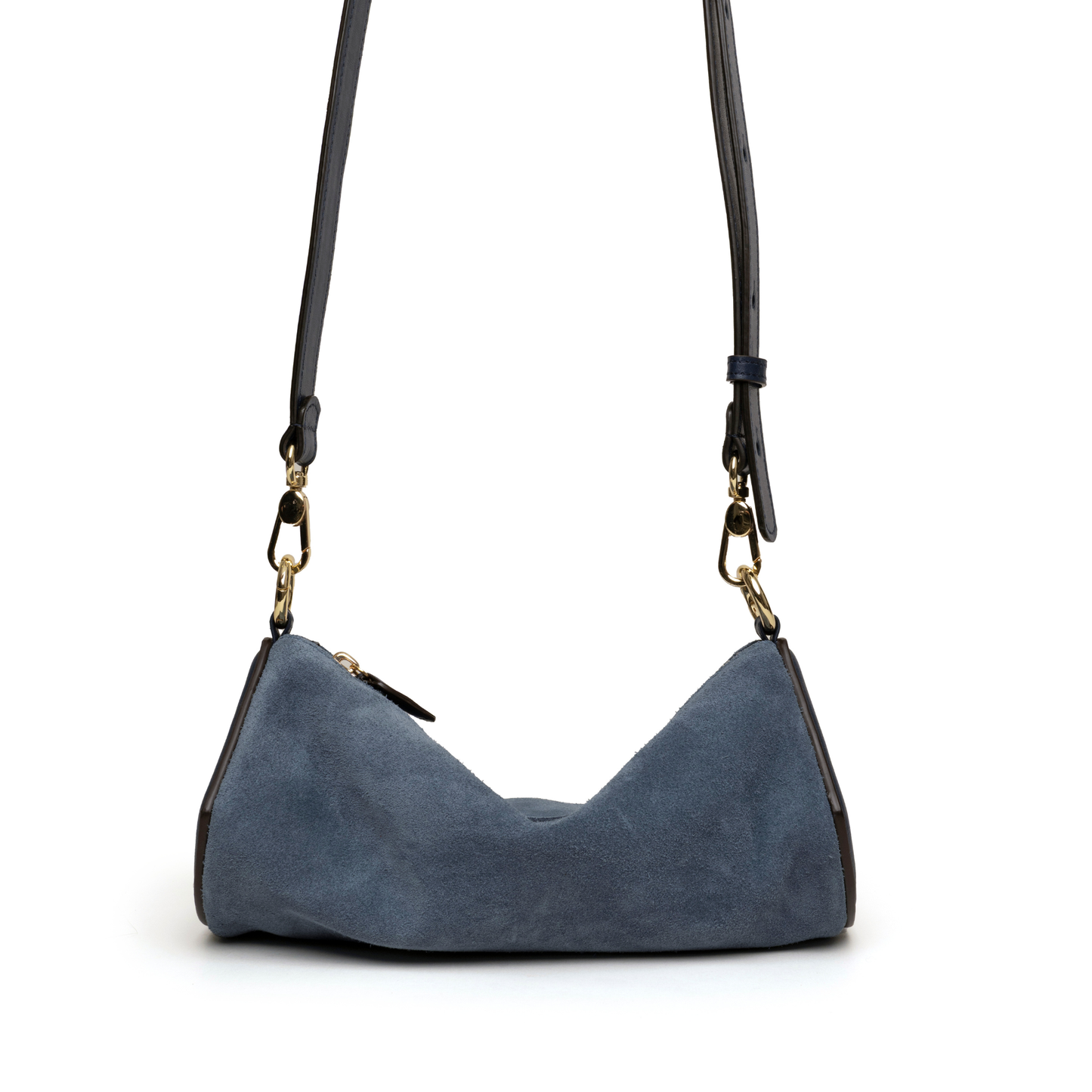 LETTI SMALL navy blue gamuza