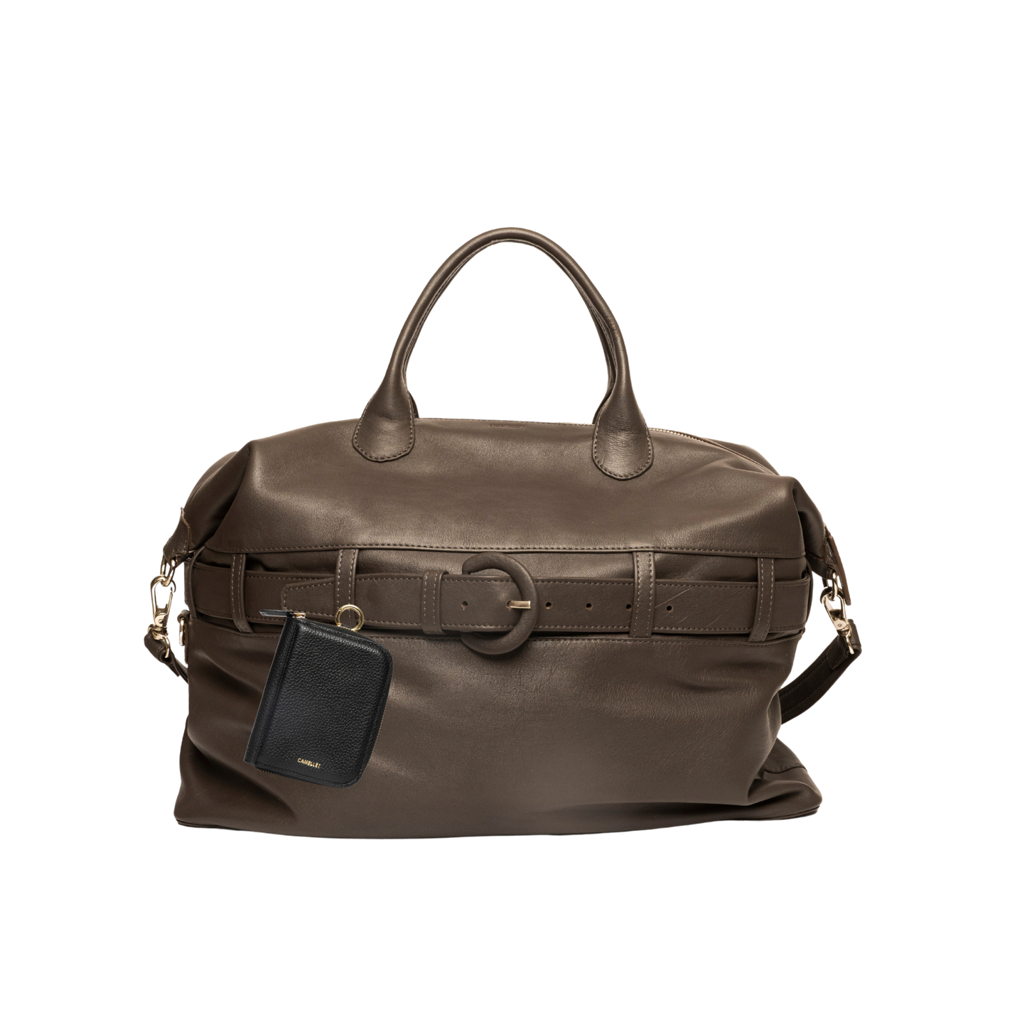 GIO travel bag chocolate y porta pasaporte