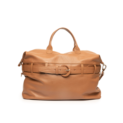 GIÓ travel bag caramelo + porta pasaporte