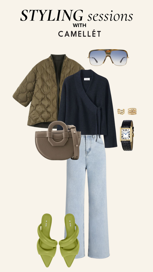 Outfit con Fiori M Taupe